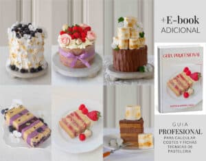 CURSO ONLINE PASTELES FÁCILES CON CUBIERTAS RÁPIDAS + E-BOOK PARA CALCULAR COSTES Y FICHAS TÉCNICAS